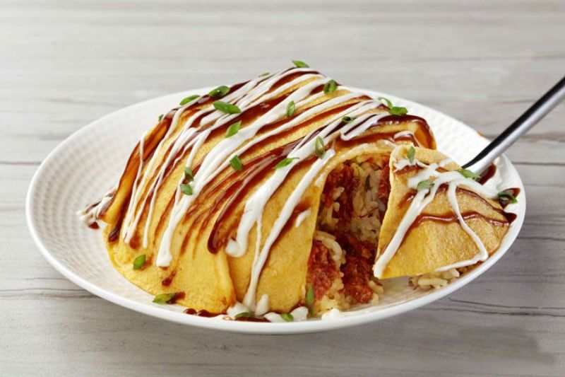 Corned Beef Omurice for breakfast
